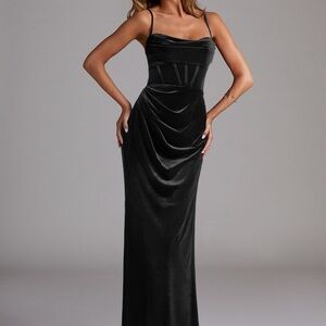 Elegant Black Evening Gown